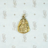 Antique Virgin Mary Medal in Rich 18k Gold