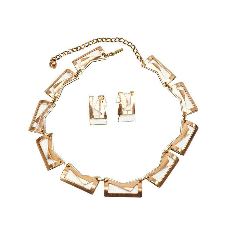 Vintage Matisse Modernist Necklace and Earrings