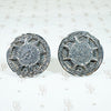 Aztec Calendar Sterling Cuff Links from Taxco