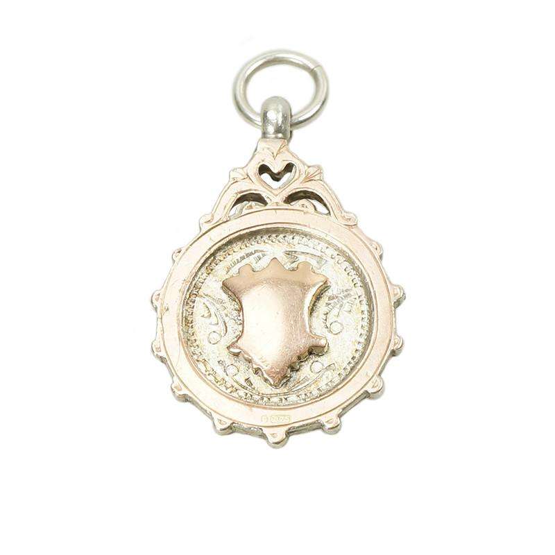 Vintage Gold on Silver Fob Chester England