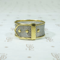 Platinum Mesh and 18k Gold Belt Band