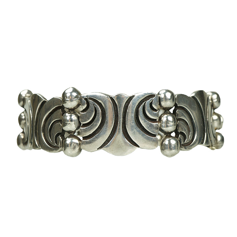 Taxco Silver Bracelet, Heavy & Vintage