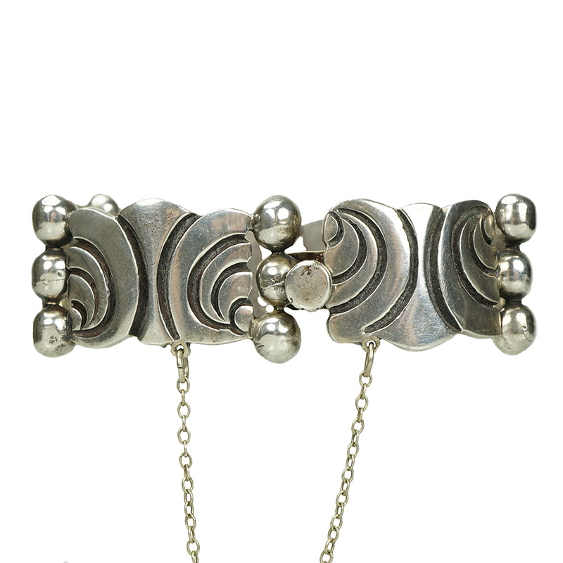 Taxco Silver Bracelet, Heavy & Vintage