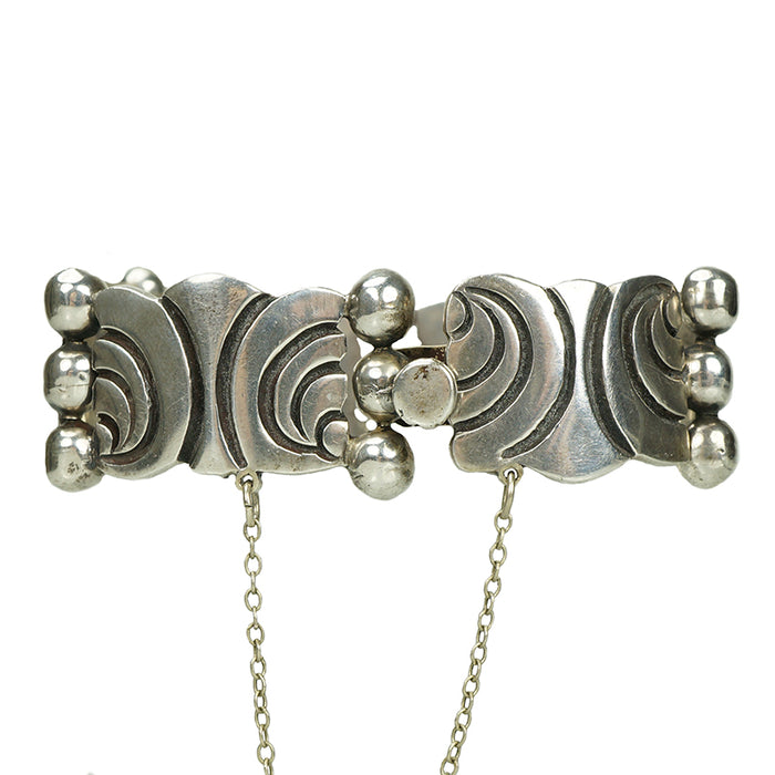 Taxco Silver Bracelet, Heavy & Vintage