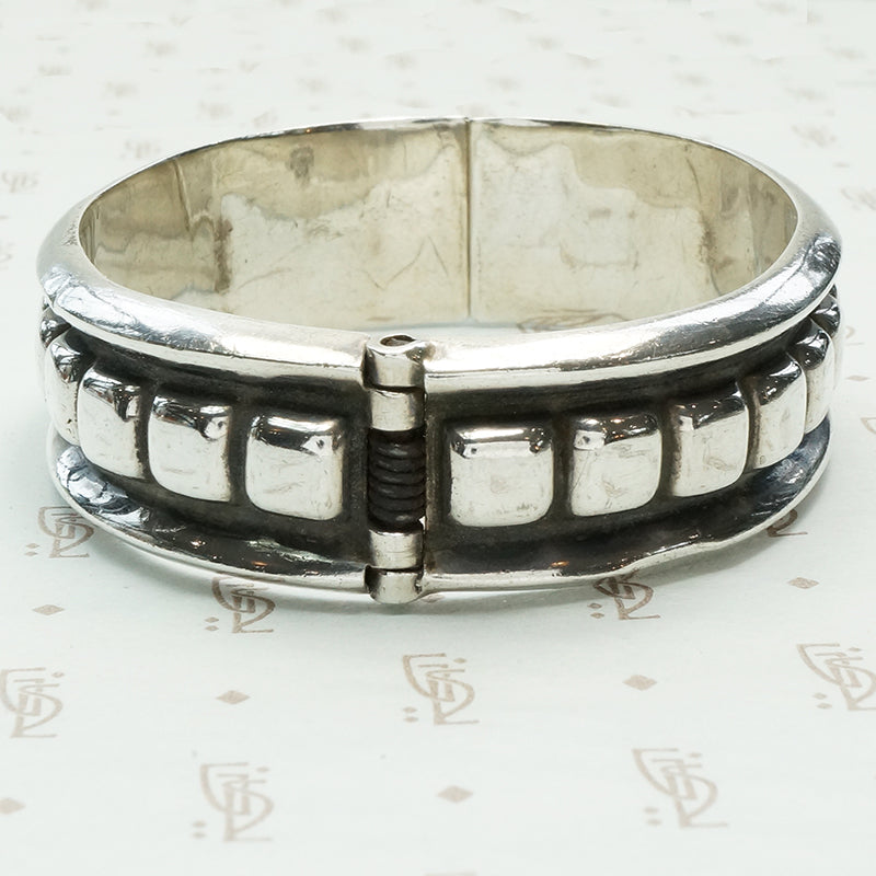 Sterling Vintage Clamper Bangle Bracelet