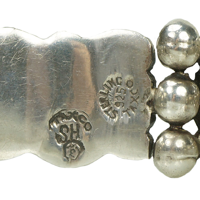Taxco Silver Bracelet, Heavy & Vintage