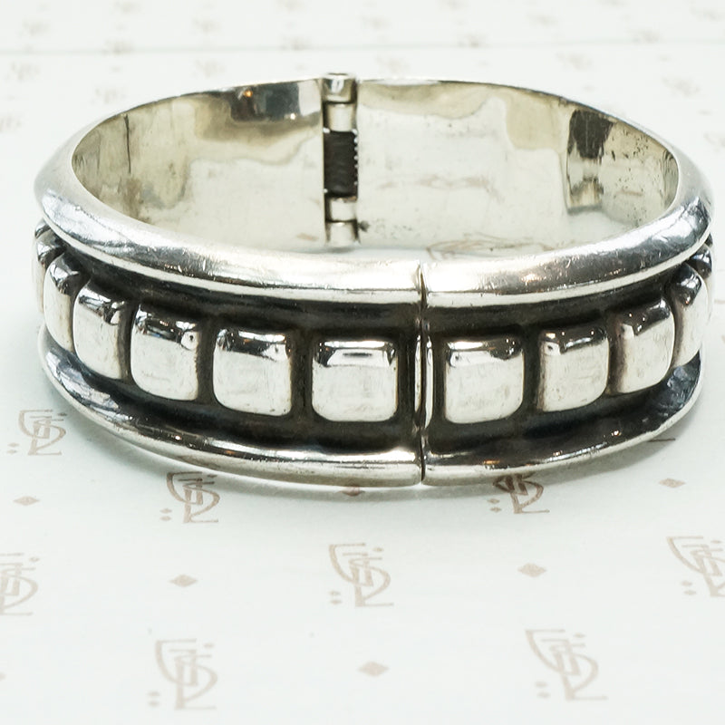 Sterling Vintage Clamper Bangle Bracelet