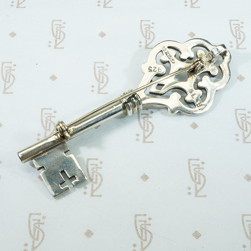 sterling silver taxco key on pendant