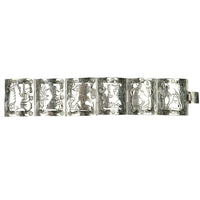 Vintage 1940s Taxco Silver Bracelet