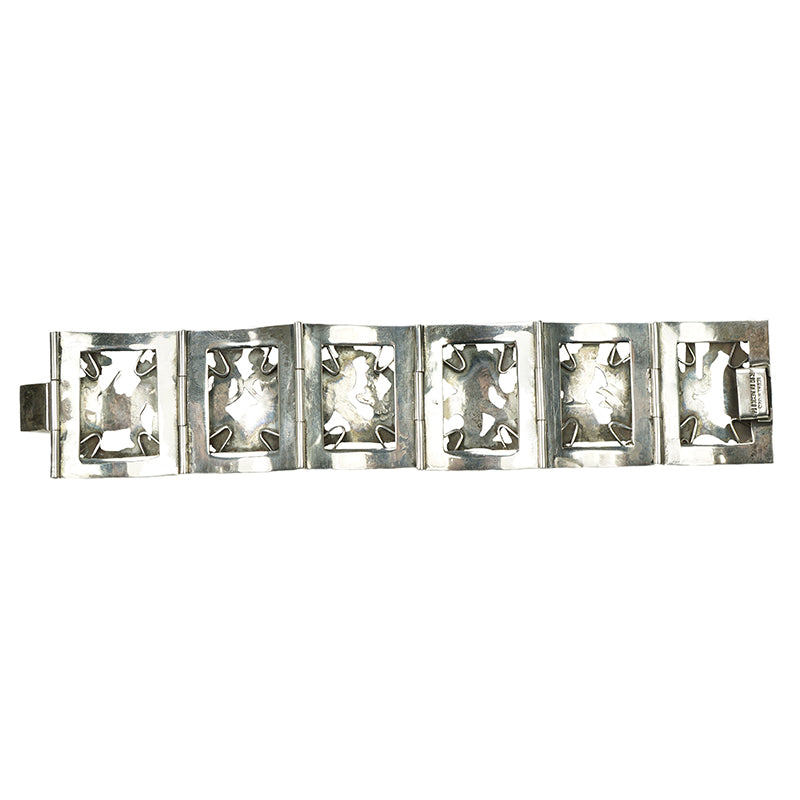 Vintage 1940s Taxco Silver Bracelet
