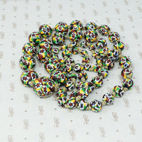 Vintage Millefiori Glass Bead Necklace c1920