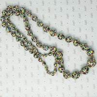 Vintage Millefiori Glass Bead Necklace c1920