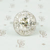 2 carat edwardian halo ring