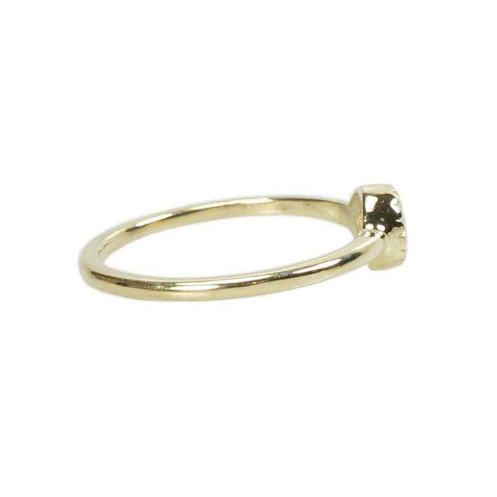 Crimp Bezel Vintage Diamond Solitaire by 720