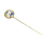 Antique Stick Pin with a Miniature Painting of a Mughal Ruler