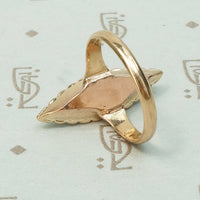 Antique Malachite and Pearl Ring