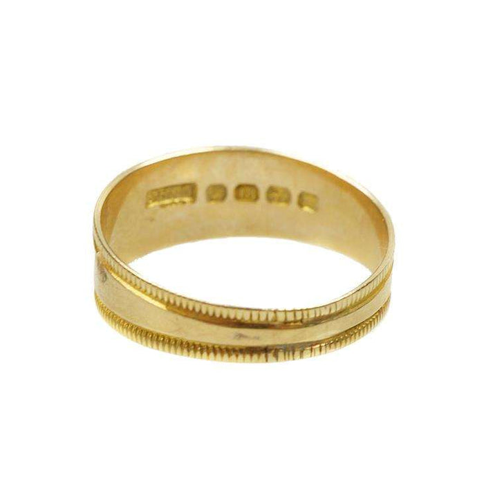 Lovely High Carat Yellow Gold Victorian Mizpah Band