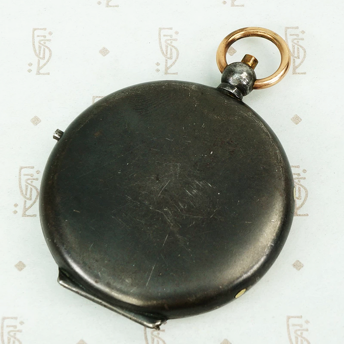 Large Gunmetal Monogram M Locket