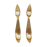 The 1960's Golden Pendulum Earrings