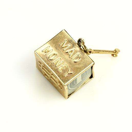 1950s 14k Gold Mad Money Charm