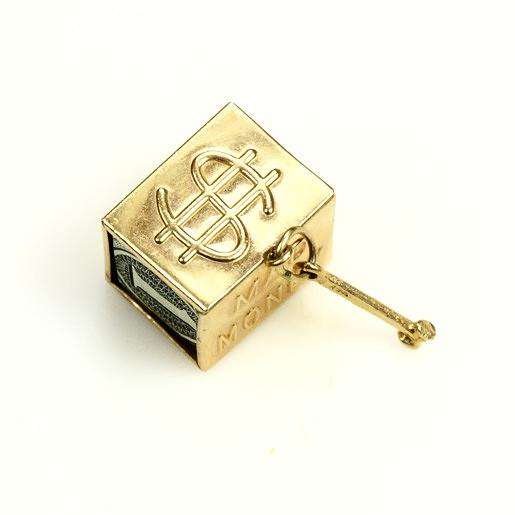 1950s 14k Gold Mad Money Charm