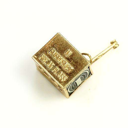 1950s 14k Gold Mad Money Charm