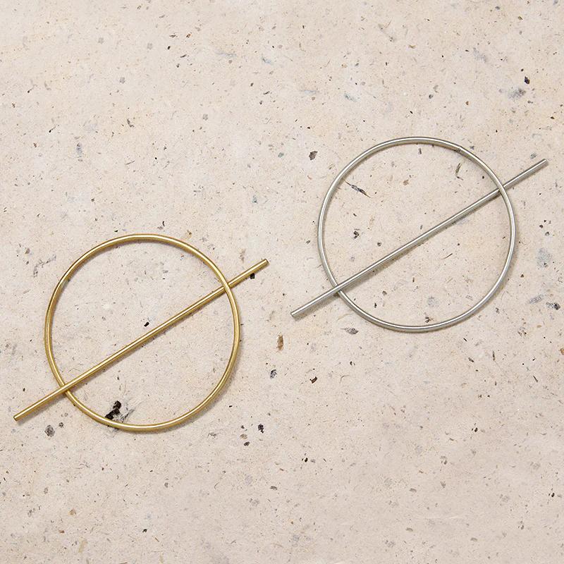 Mini Orbital Brass Hair Pin from Favor