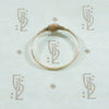 Delicate Rose Cut Diamond Moon and Star Band Ring