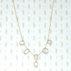 moonstone necklace in gold
