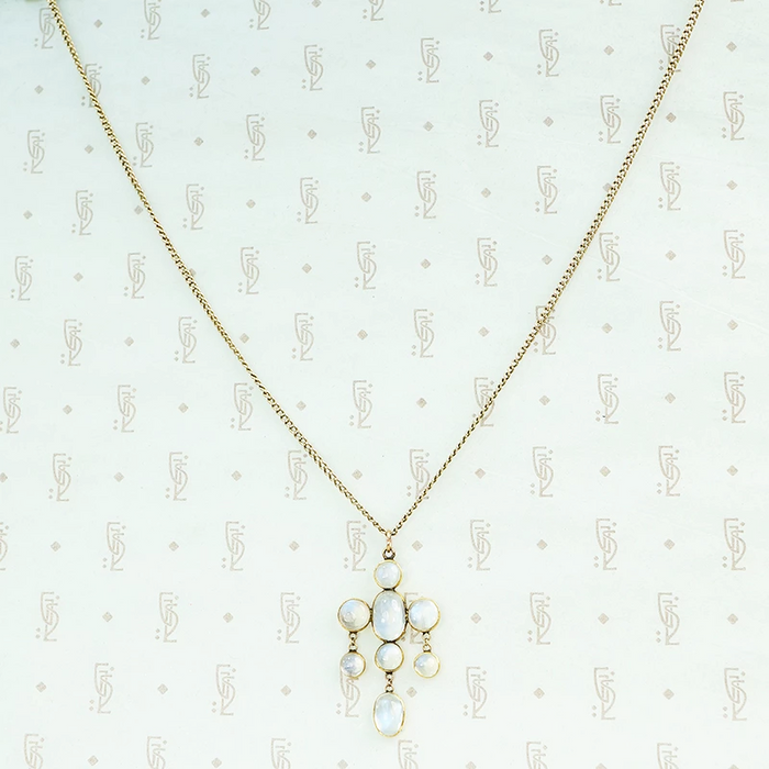 antique moonstone necklace