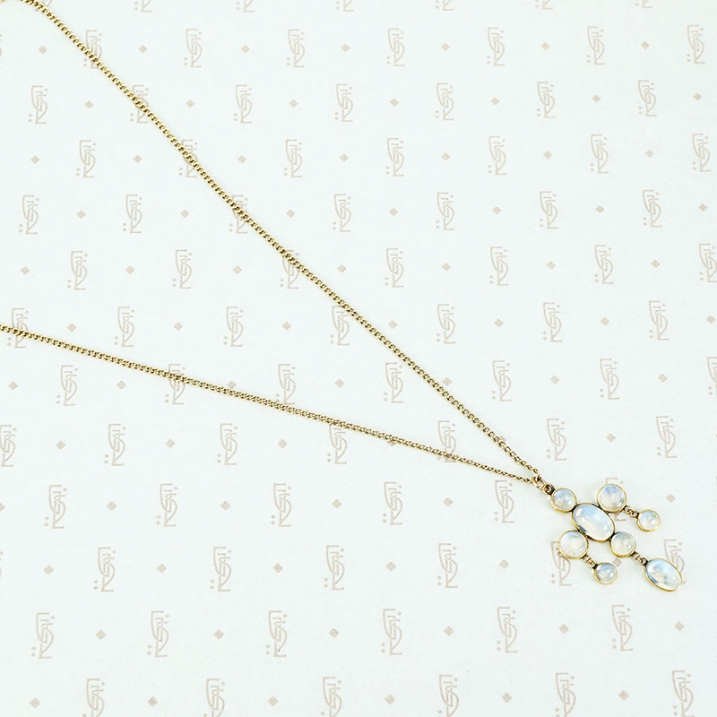 antique moonstone necklace