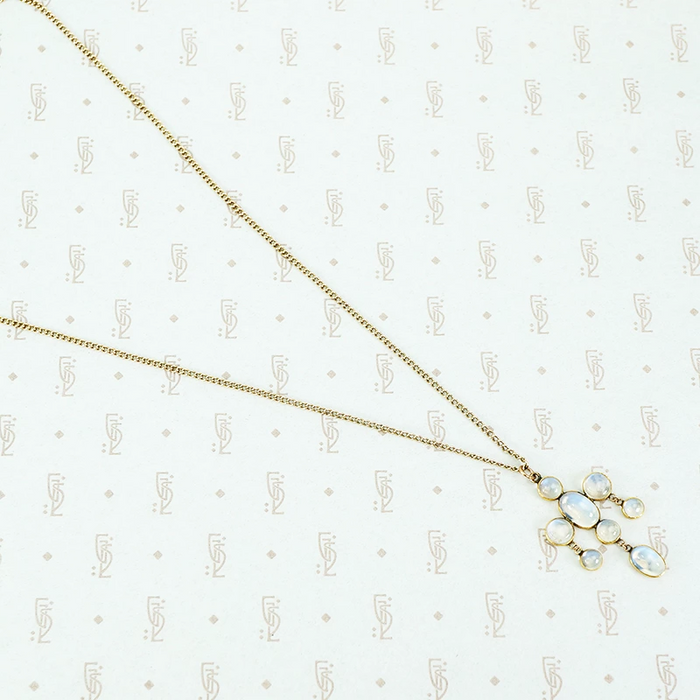 antique moonstone necklace