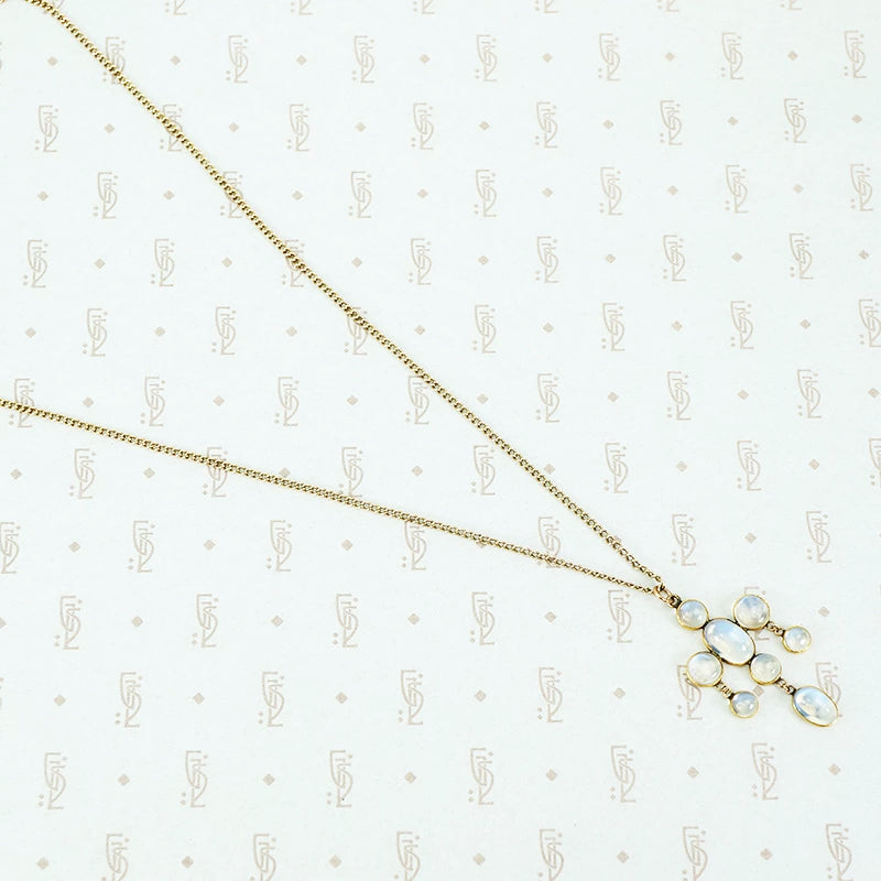 antique moonstone necklace