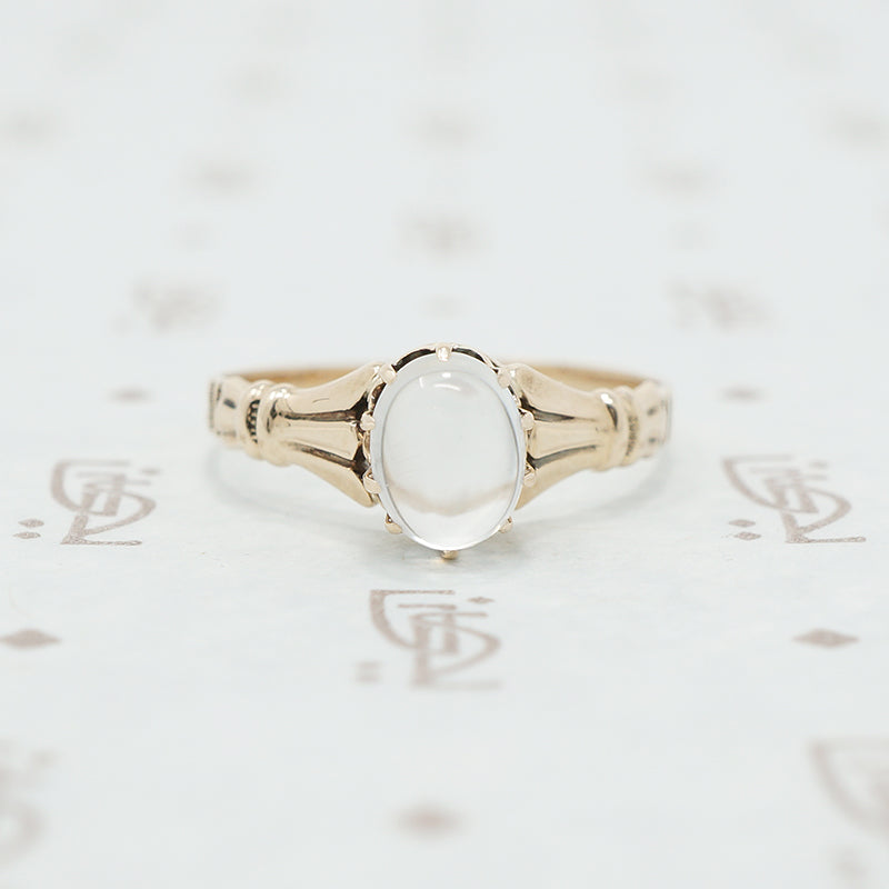 rose gold moonstone ring victorian