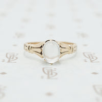 rose gold moonstone ring victorian