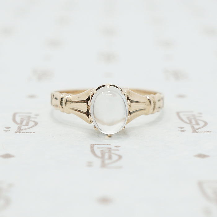 rose gold moonstone ring victorian