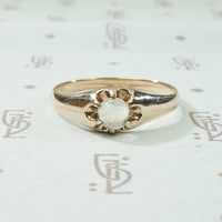 Rose Gold Moonstone Ring c1890