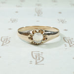 Rose Gold Moonstone Ring c1890