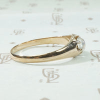 Rose Gold Moonstone Ring c1890