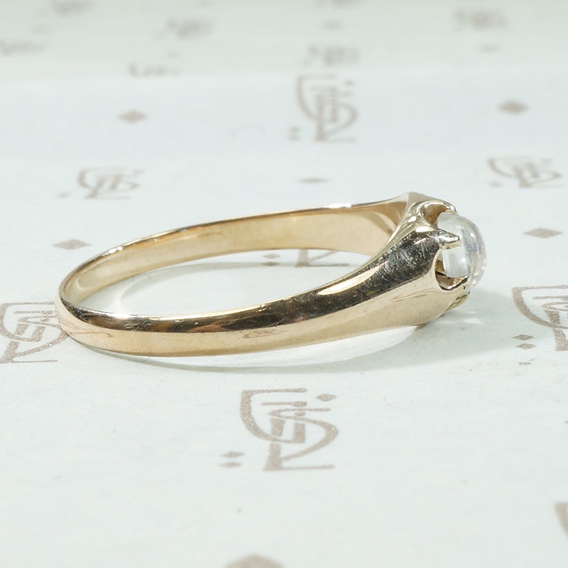 Rose Gold Moonstone Ring c1890