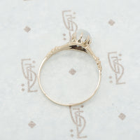 rose gold moonstone ring victorian side view