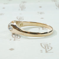 Rose Gold Moonstone Ring c1890
