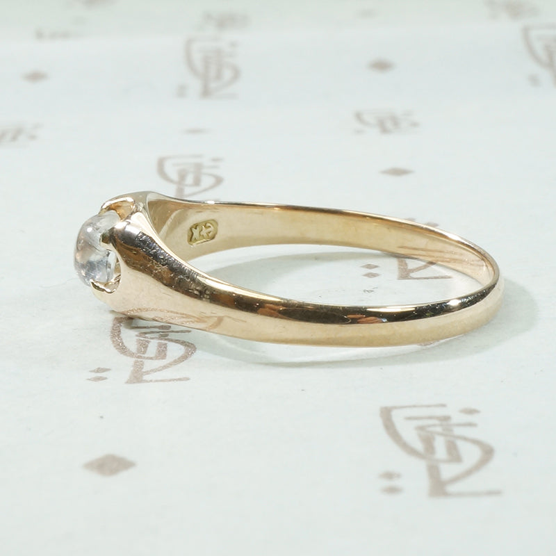 Rose Gold Moonstone Ring c1890
