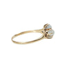 Lucky Clover Moonstone and Rose Gold Vintage Ring