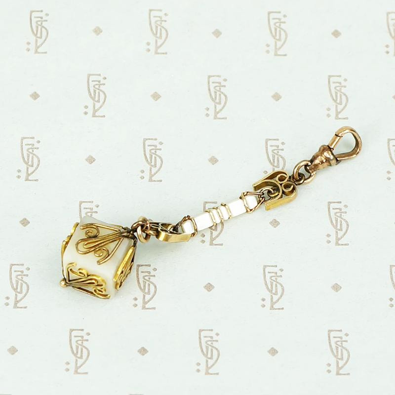 Fancy Mother of Pearl Fob Hook Drop by AI