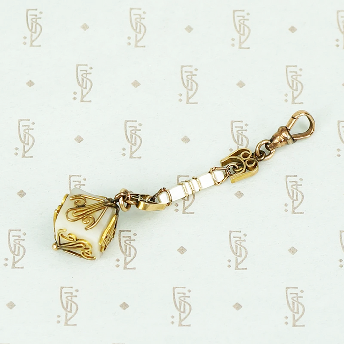 Fancy Mother of Pearl Fob Hook Drop by AI