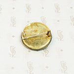 Vibrant Iris Micro Mosaic Brooch