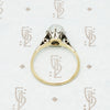 Edwardian Gold and Platinum Moonstone Ring