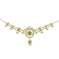 Gem Set Gold Necklace by London Jewelers Murrle and Bennett - Gem Set Love