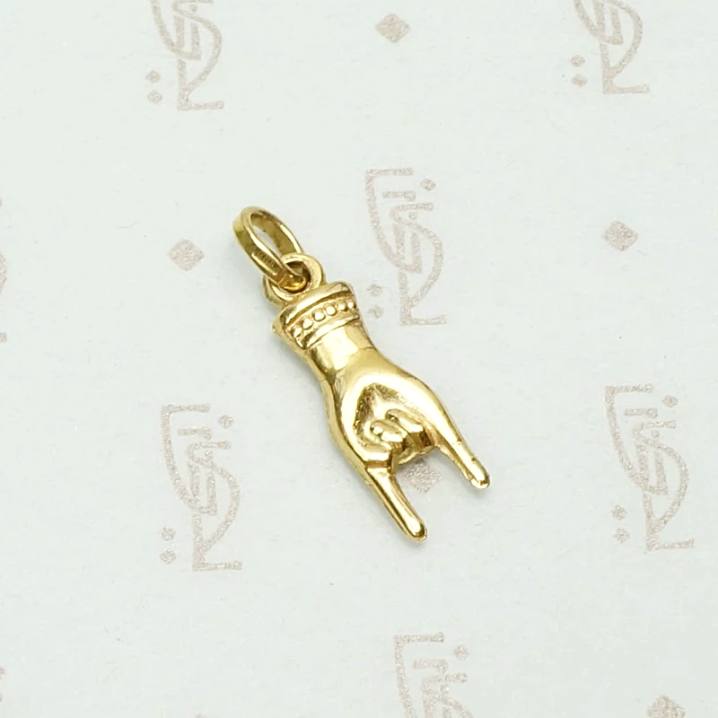 Vintage Gold Corna Charm
